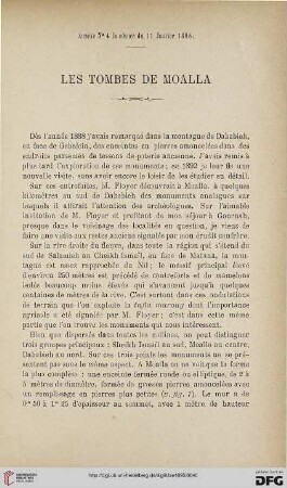 3.Ser. 6.1895: Les tombes de Moalla