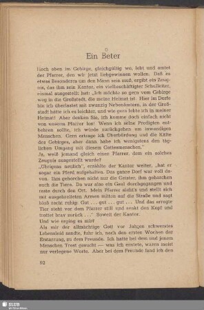 Ein Beter