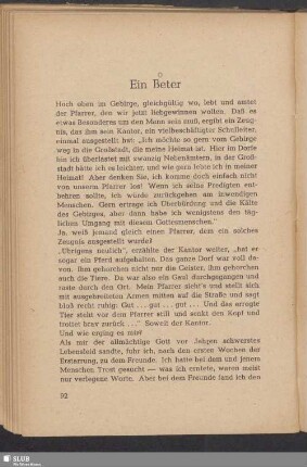 Ein Beter