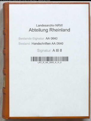Kleve: Auszug aus Handschriften A III 7, Blatt 21-85 (alte Zählung) bez.: Registrum comitis Johannis.