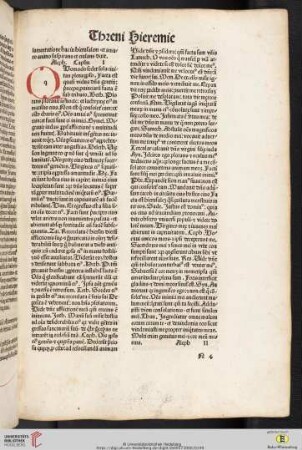 Threni Hieremie