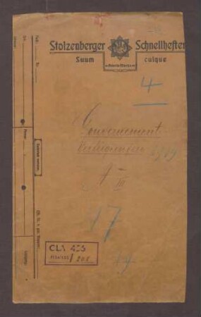 Befehle des Gouvernements Thorn