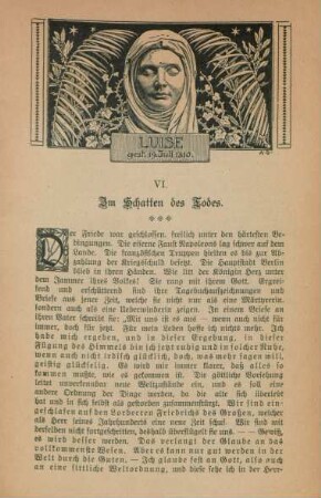 VI. Im Schatten des Todes