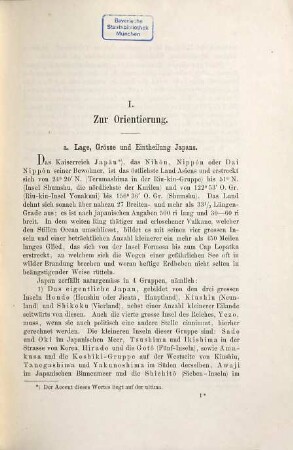 Japan nach Reisen und Studien, 1. Natur und Volk des Mikadoreiches : mit 5 Lichtdruckbildern, 12 Holzschnitten, 3 Lithographischen Tafeln und 2 Karten