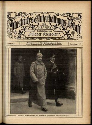 Ausgabe vom Sonntag, den 23. Mai 1915.