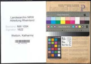 Entnazifizierung Katharina Weltzin , geb. 14.05.1914 (Kontoristin)