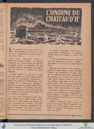 L'Ondine Du Chateau D'If.