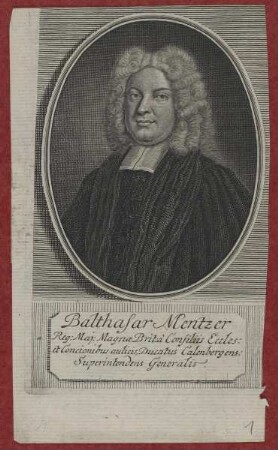 Bildnis des Balthasar Mentzer