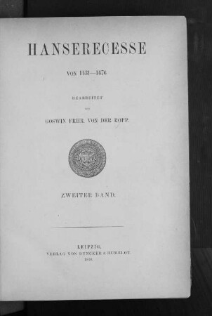 Hansetage von 1436 - 1443.