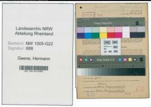 Entnazifizierung Hermann Geene , geb. 22.03.1878 (Konditor)