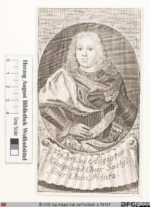 Bildnis Friedrich August II., Kurfürst von Sachsen und (als August III.) König von Polen (reg. 1733-63)