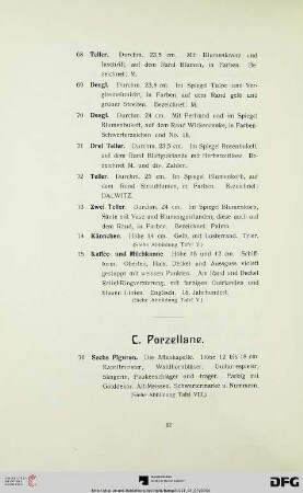 C. Porzellane (Nr. 76-157c)