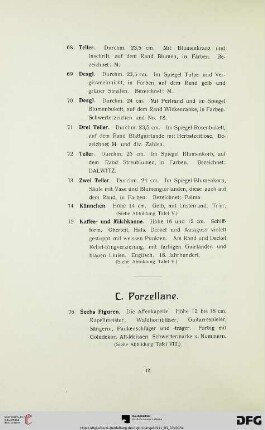 C. Porzellane (Nr. 76-157c)