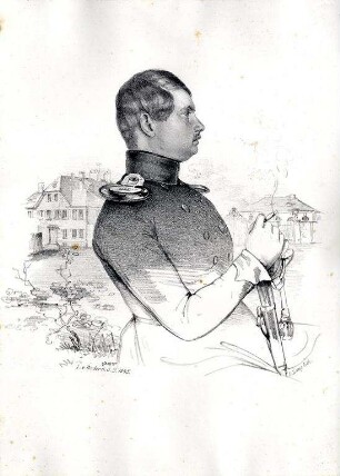 Album der Tischgesellschaft im Darmstädter Hof. Lieutenant Wilhelm von Seldeneck