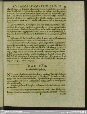 Cap. XXX. Probatio semiplena
