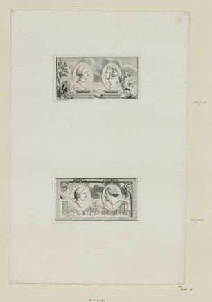 Anna von Bretagne und Marie von England, erschienen in: Fontenelle, "Nouveaux Dialogues des morts", in: "Oeuvres diverses", Den Haag 1728–1729