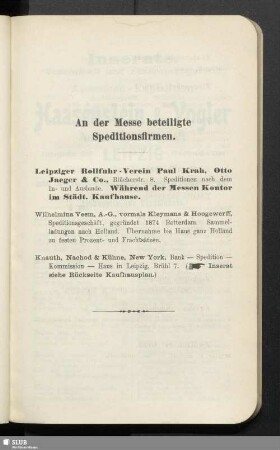 An der Messe beteiligte Speditionsfirmen