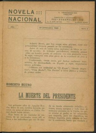 1920000900: La muerte del presidente