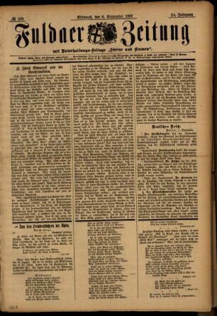 Ausgabe vom Mittwoch, den 08. September 1897.