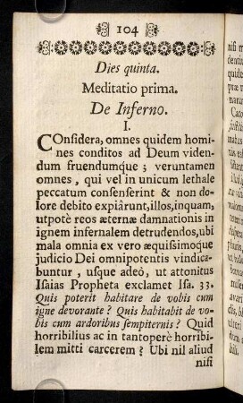104-122, Dies quinta.
