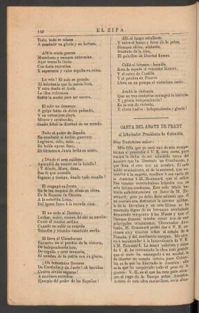 Carta del Abate de Pradt al Libertador Presidente de Colombia.