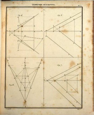 Traité de Geometrie descriptive : avec une collection d'épures, composée de 60 planches. 2, Planches