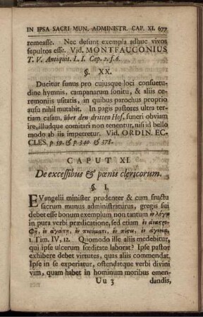 Caput XI. De excessibus [etc.] pænis clericorum.