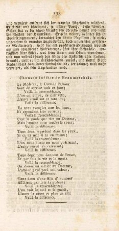 Chanson inédite de Beaumarchais