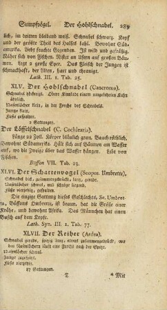 XLVII. Der Reiher