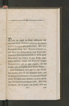 [Bemerkungen, Zweifel und Fragen; veranlaßt durch die Antwort auf die beyden Flugschriften...]