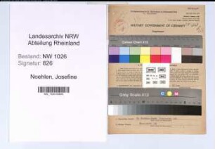 Entnazifizierung Josefine Noehlen , geb. 19.04.1897 (Kauffrau)