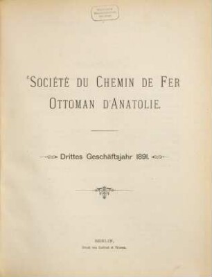 Geschäftsjahr. 3. 1891 (1892)
