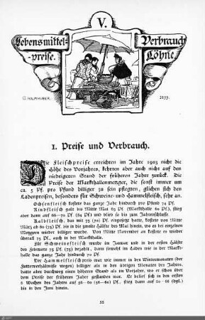 Lebensmittelpreise. Verbrauch. Löhne.