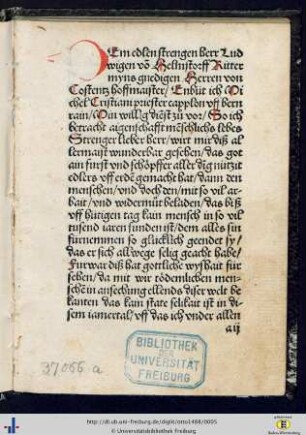Dem edlen strengen herr Ludwigen von Helmstorff…