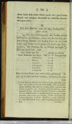 IV. Von dem Gefrier- und von dem Siedepunkte jeder Soole