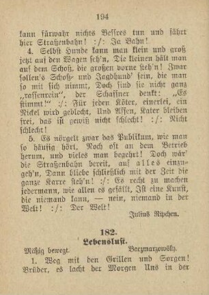 182. Lebenslust