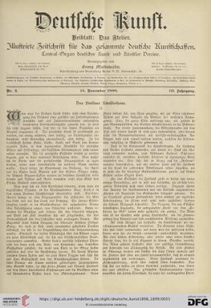 Nr. 3 (15. November 1898)