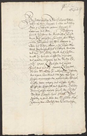 Elisabeth von Bayern (1574-1635) Autographen: Brief an Unbekannt - BSB Autogr.Cim. Elisabeth .2