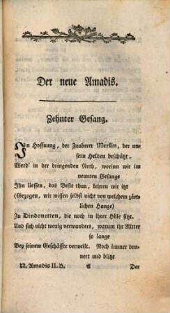 Der Neue Amadis : Ein comisches Gedicht in Achtzehn Gesängen. 2