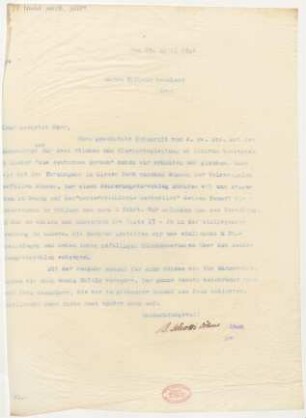 Brief an Wilhelm Reinhard : 28.04.1916