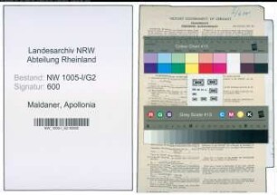 Entnazifizierung Apollonia Maldaner , geb. 03.09.1898 (Kindergartenleiterin)