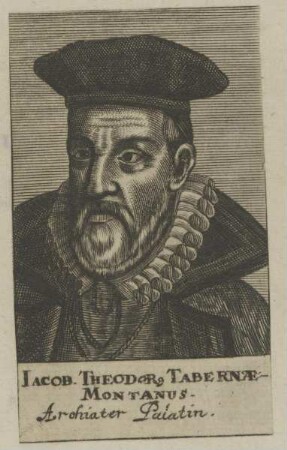 Bildnis des Iacobus Theodorus Tabernaemontanus