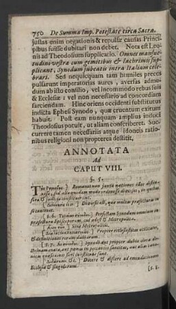 Annotata ad Caput VIII.