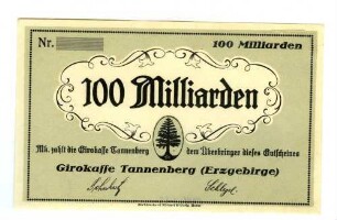 Gutschein über 100 Milliarden Mark