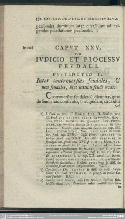 Caput XXV. De Iudicio Et Processu Feudali