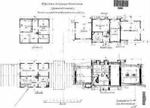 Ditzenbach: Empfangsgebäude Halle und Güterschuppen Grundrisse