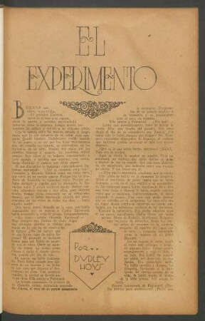 El experimento : Ilustró C. Shilton