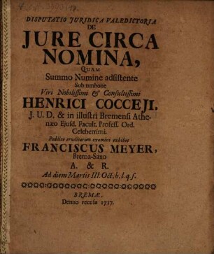 Disp. iur. valedict. de iure circa nomina