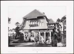 Landhaus Wilhelm Wertheim, Berlin-Grunewald: Ansicht (aus: Moderne Neubauten, 4.Jg., 1898ff, hrsg. W. Kick)