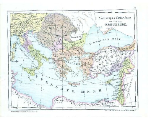 Süd-Europa & Vorder-Asien zur Zeit der Kreuzzüge
